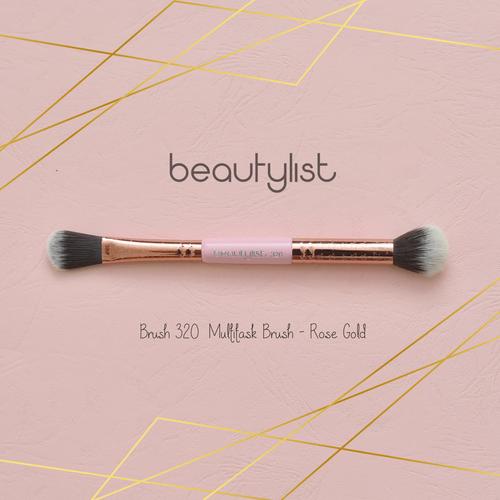 Gambar BEAUTYLIST #320 Multitask Brush Duo - Rose Gold dari Beautylist Official Kota Surabaya Tokopedia