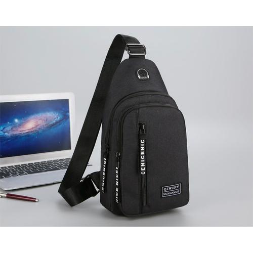 Foto Produk Tas Selempang Slempang Pria Sling Bag Tas - B299 - Hitam dari Raja OB
