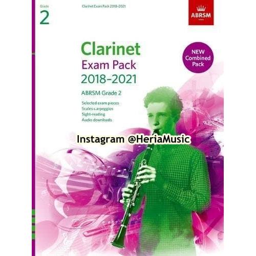 Foto Produk Clarinet Exam Pack 2018–2021 ABRSM Grade 2 dari HERIA MUSIC