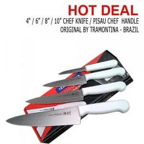 Foto Produk Made in Brazil Tramontina Chef Knife 10" / Pisau Dapur Tramontina 25CM dari MGM Online