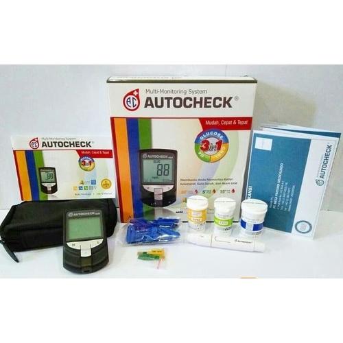 Gambar Autocheck 3 in 1 Gula Cholesterol Asam Urat Meter dari TokoTensi Kota Semarang Tokopedia