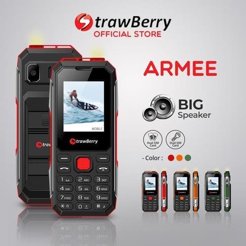 Foto Produk Strawberry – Armee | Handphone Candybar HP Murah Kamera Speaker dari prayoga cell