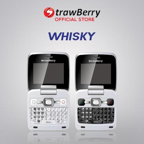 Foto Produk Strawberry Whisky | Handphone Flip HP Murah Kamera Bluetooth QWERTY dari heni cell shopp