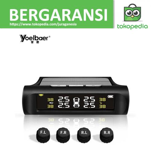 Foto Produk Yoelbaer Monitoring Tekanan Ban Mobil TPMS Solar Power - TP880 - Hitam dari JURAGANESIA
