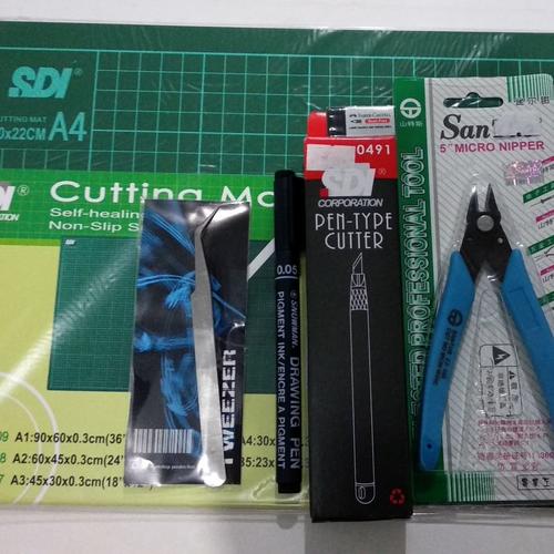 Foto Produk Starter Pack Toolkit Toolset gundam PG MG RG HG SD Gunpla A4 Tamiya dari Fleight Shop
