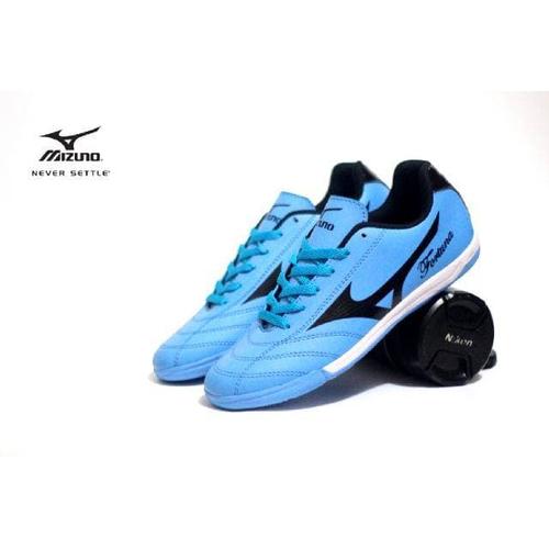 Foto Produk Sepatu Olahraga Futsal Mizuno Fortuna Biru List Hitam Import dari WNG Store