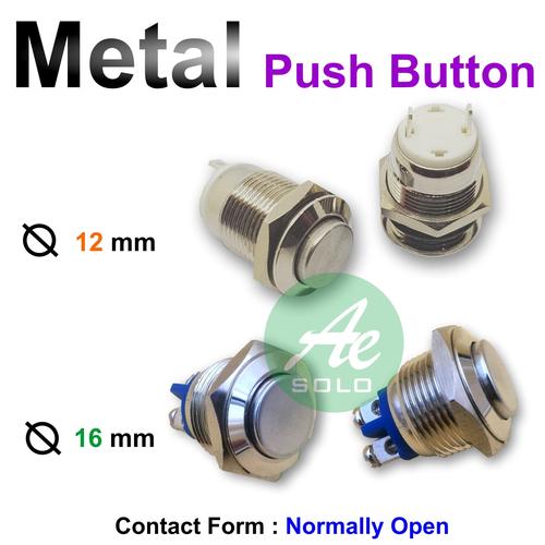 Foto Produk Metal Push Button Pushbutton Tombol Tekan Push ON 12mm 16mm 19mm 22mm - Dua Belas dari Anugrah Solo