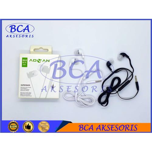 Foto Produk HANDSFREE ADVAN MEGA BASS+ MIC HEADSET/ EARPHONE/ HEADPHONE dari BCA AKSESORIS