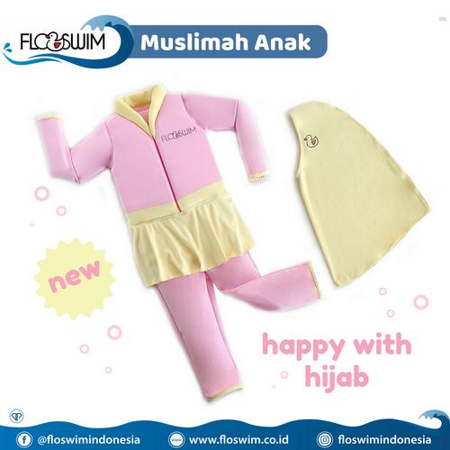Foto Produk FloSwim Muslimah Anak XL (7-9th) / GoSwim Cuddle Me Baju Renang Bisa M dari Enilate