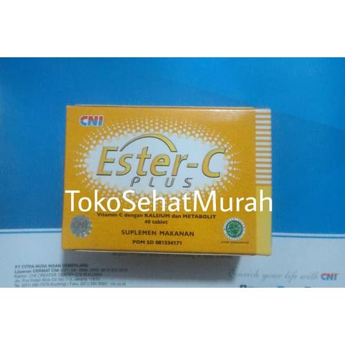 Foto Produk CNI Ester C Plus 1 box isi 40 tablet Vitamin C - Kalsium dari Afrizal Stores