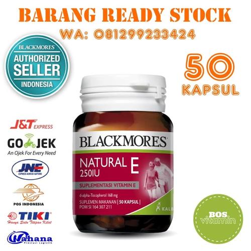 Foto Produk Blackmores Natural Vitamin E 250IU BPOM Kalbe - 50 Kapsul dari Kamilafardha Store