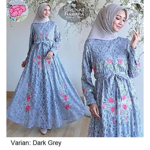 Foto Produk Baju Gamis Syari Muslim - MAXI BRUKAT NAWARA Murah dari Raja Obral 107