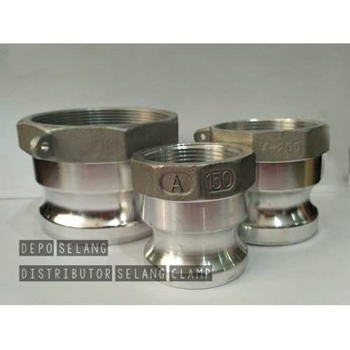 Jual Camlock type A 1inch aluminium tipe A 100 CAMLOCK DRAT aluminium