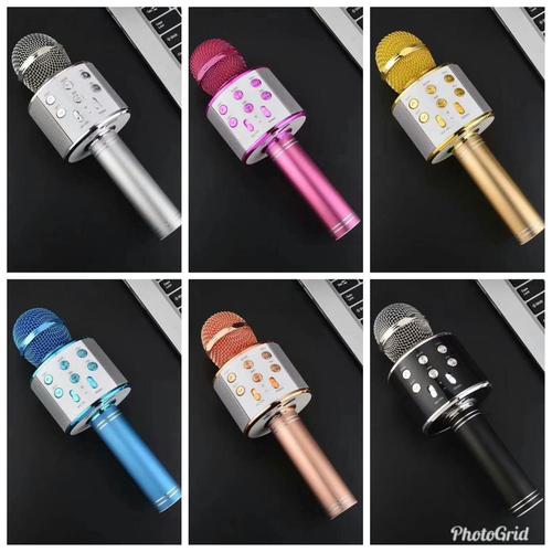 Foto Produk Mic Karaoke Mikrofon Wireless Bluetooth WSTER WS 858 WS-858 Mic Smule - Emas dari Jess grosir accessories