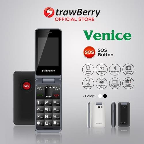 Foto Produk Strawberry Venice | Handphone Flip HP Murah Kamera Digital Bluetooth dari taurusshopp