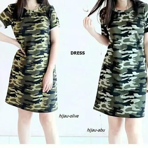 Jual DRESS ARMY / MINI DRESS LORENG 