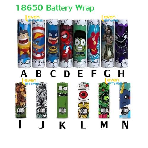 Foto Produk 18650 Battery Wrap Sleeve PVC SuperHero & ODB Series | Batere | Batre dari Leven