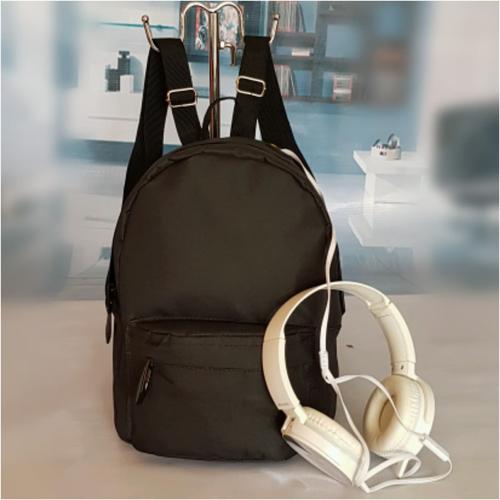 Foto Produk Ransel Mini Polos Tas Mini Daily Bag - hitam merah - Hitam dari TAS AIR BONE