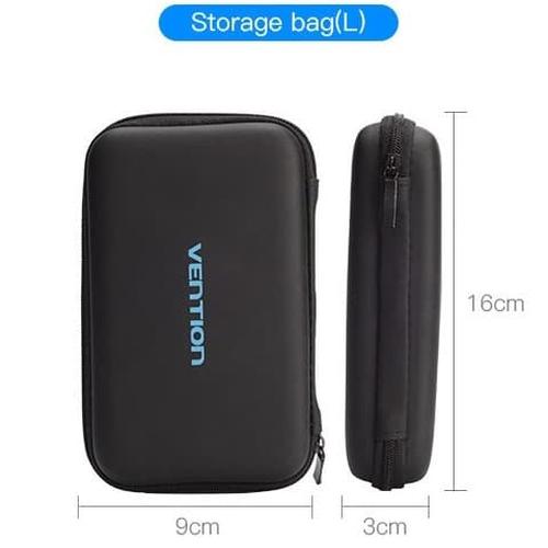 Foto Produk Vention Case Storage Bag Pouch High Quality Earphone HDD Organizer - Size L dari VENTION by SinsheTekno