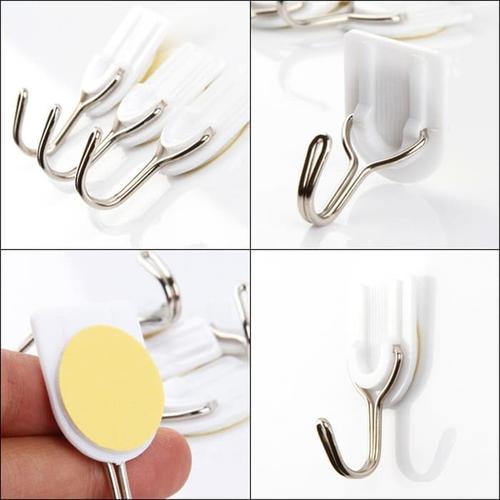 Foto Produk Gantungan Hook Multifungsi / Gantungan Dinding(Isi 6) Organizer dari kostarika shop