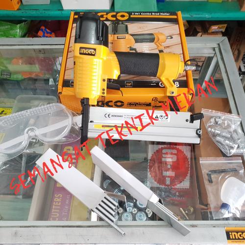 Foto Produk GA18 AIR NAILER GUN STAPLES ANGIN PNEUMATIC NAILER 2 FUNGSI INGCO dari Semangat Teknik