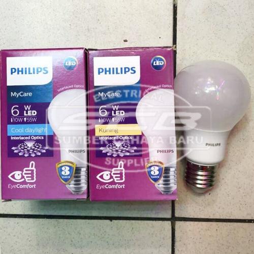 Foto Produk Philips LED Bulb Lamp MyCare 6 Watt dari CV Sumber Cahaya Baru