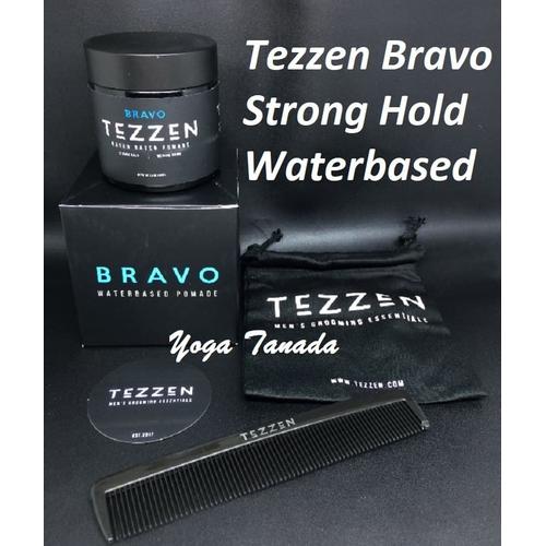 Foto Produk Pomade Tezzen Bravo Waterbased Water based BPOM (FREE SISIR + POUCH) dari Yoga Tanada