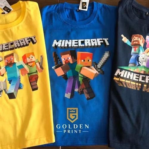 Minecraft tshirt /kaos minecraft anak 