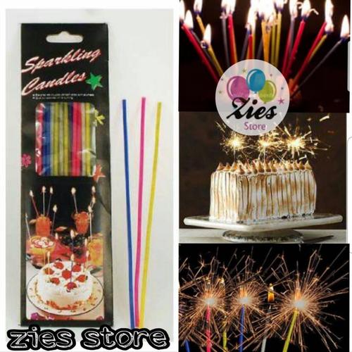 Foto Produk Lilin ulang tahun sparkling / lilin sparkling kembang api panjang . dari Zies store