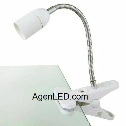 Foto Produk Lampu meja belajar baca fitting jepit arsitek pameran fiting e27 PUTIH dari AgenLED