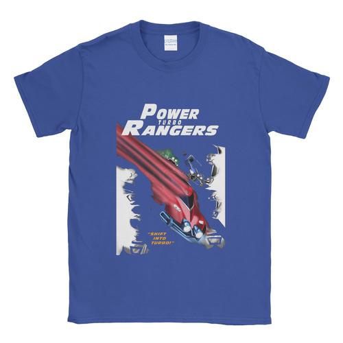 Gambar Baju Kaos Tshirt Power Rangers Turbo - Biru, XXL dari Popless Clothing undefined Tokopedia