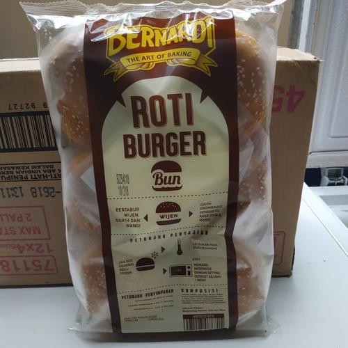 Foto Produk roti burger wijen bernardi isi 6 pcs dari frozzyoyshop