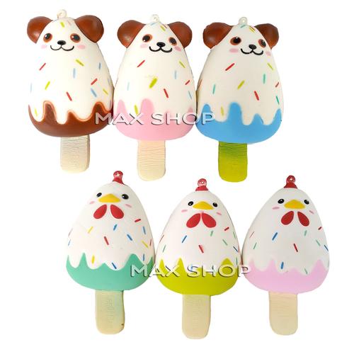 Foto Produk Squishy Ice Cream - Mainan Anak Es Krim Ayam dan Anjing dari MAXSHOP-ONLINE