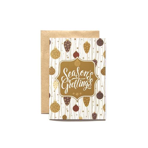 Foto Produk Kartu Natal Christmas Harvest Christmas Jolly – Gold dari Harvest Goods