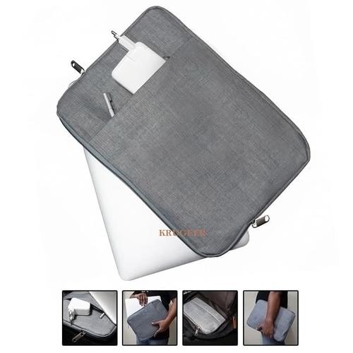 Foto Produk Sarung Laptop / Sleeve Case Laptop 14 inch Bahan Nylon Kanvas Grey dari KRUGEER