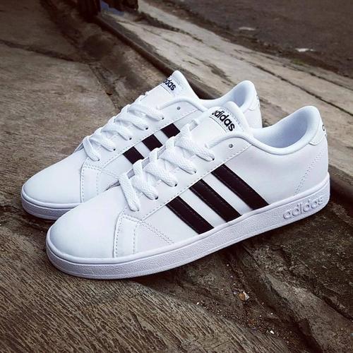 adidas neo baseline black white