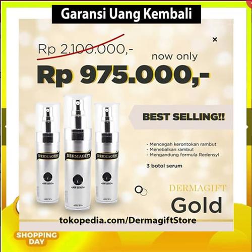 Foto Produk DERMAGIFT Paket GOLD Obat Penumbuh Rambut. *Garansi Uang Kembali dari Dermagift Hair Serum