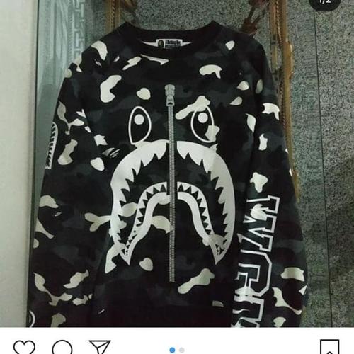 bape glow in the dark crewneck
