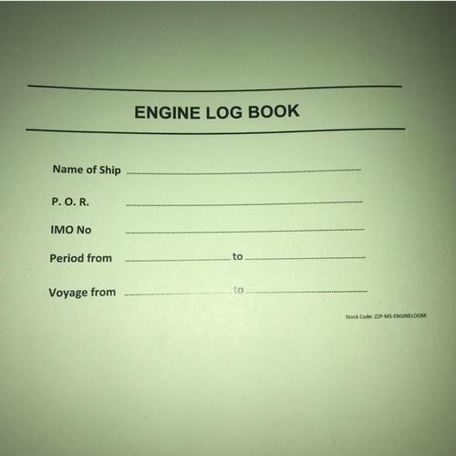 Jual Engine Log Book Logbook Buku Log Mesin Kapal size A3 Jakarta