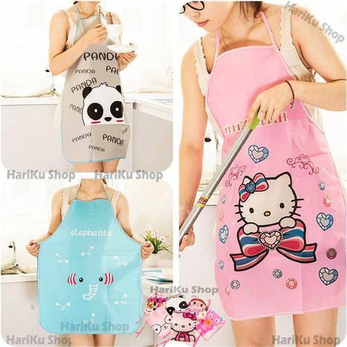 Foto Produk Celemek Dapur Karakter Kartun Lucu / Anti Air WaterProof - X306 dari HARIKU Shop