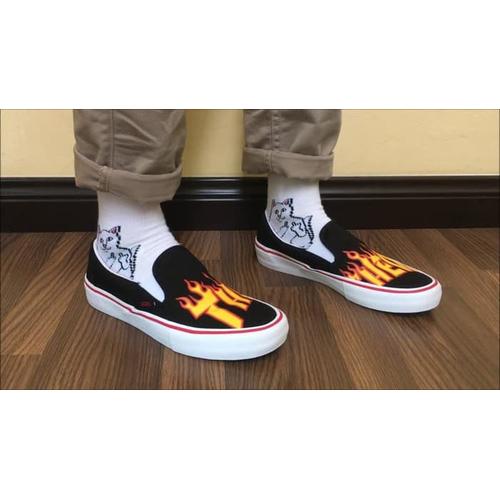 thrasher slip ons