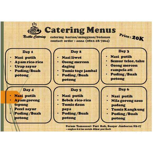 Jual catering harian / mingguan Kota Tangerang Selatan dapurnyonya
