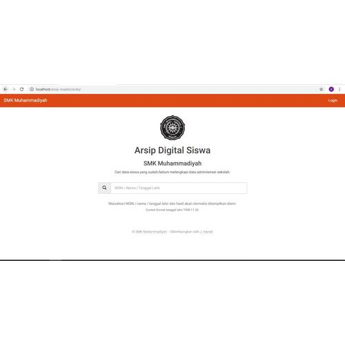 Gambar Aplikasi Sederhana Manajemen Arsip Data Siswa Codeigniter Web/CI dari Amel OL SHOP Kab. Bogor Tokopedia