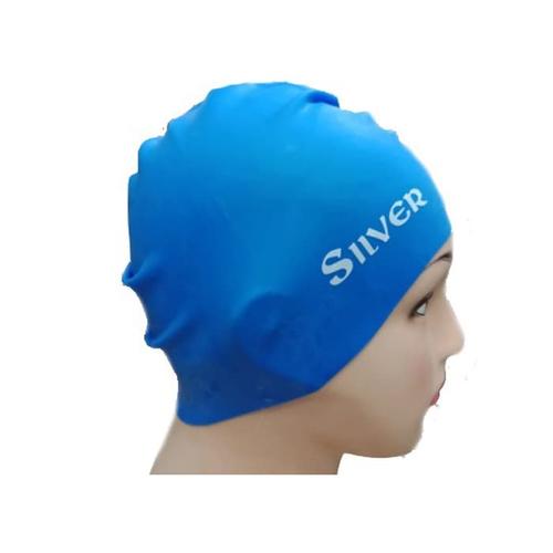 Jual Cap Swimming Silicone Silver Topi 