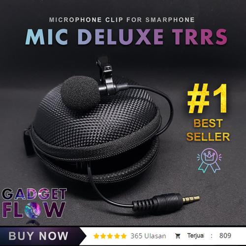 Foto Produk Microphone Mic Clip On DELUXE 3.5 mm TRRS For Android dari Gadget Flow