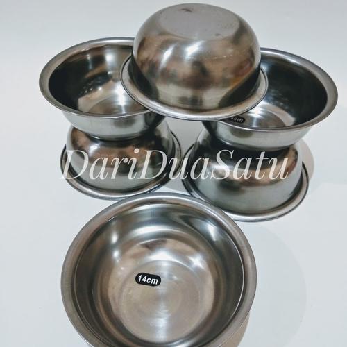Foto Produk Kobokan Stainless 14 cm / Mangkok / Baskom / Nasi Tim dari DariDuaSatu