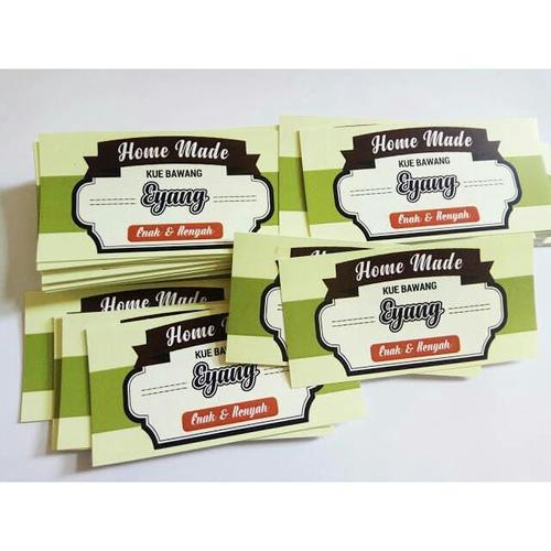 Jual Stiker Produk Makanan Ringan Sticker Label Makanan Gratis Desain Kota Surakarta Omah Design Tokopedia