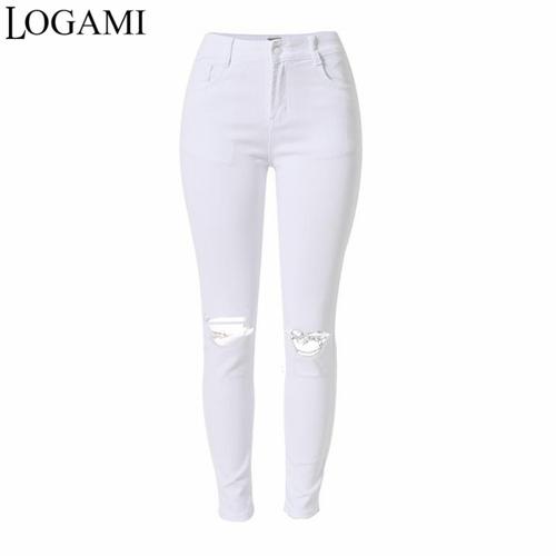Jual New LOGAMI White Jeans Women 