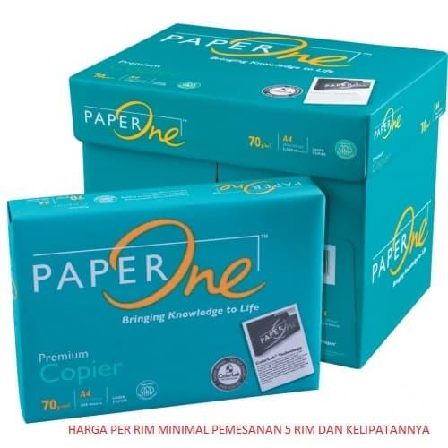 Foto Produk PAPER ONE KERTAS HVS 70GR A4 / KERTAS FOTOCOPY / KERTAS PRINT / 70 A4 dari OK-Mart