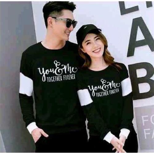 Foto Produk coupl couple sweater couple lp together - Hitam dari fkhoshop
